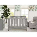 Delta Children Independence 4-in-1 Convertible Crib, Grey