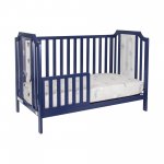 Suite Bebe Celeste 3-in-1 Convertible Island Crib, Navy Blue Finish