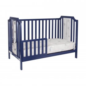 Suite Bebe Celeste 3-in-1 Convertible Island Crib, Navy Blue Finish