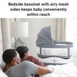 Graco Sense2Snooze Bassinet with Cry Detection Technology, Ellison