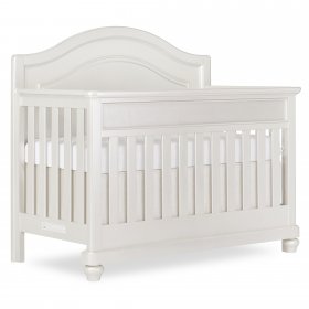 evolur Signature Glam 5 In 1 Convertible Crib, Pearl White