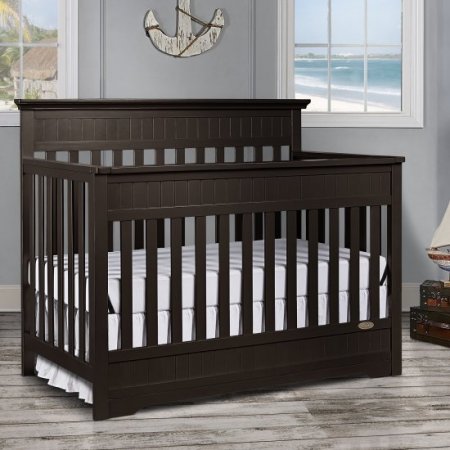 Dream On Me Chesapeake 5 in 1 Convertible Crib - mocha