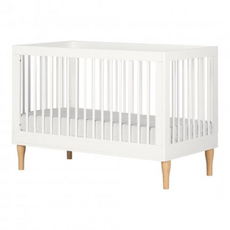 South Shore Balka Baby Crib with Adjustable Height, White