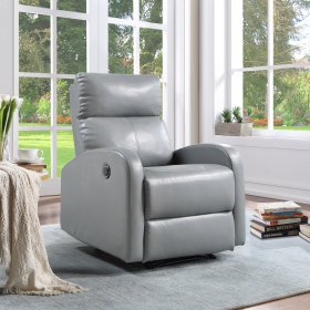 Suite Bebe Aubrey Fabric Recliner, Gray