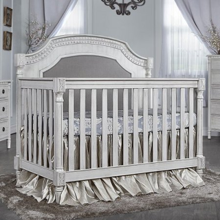 evolur Julienne 5 in 1 Convertible Crib - Antique Grey