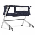 Dream On Me Skylar Bassinet and Bedside Sleeper in Galaxy Blue