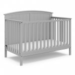 Storkcraft Steveston 4 in 1 Convertible Baby Crib, Pebble Gray