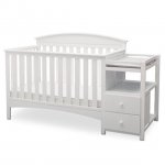 Delta Children Abby 4-in-1 Convertible Crib and Changer, Bianca White