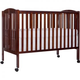 Dream On Me 2-in-1 Folding Full-Size Crib Espresso