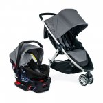 Britax B-Lively & B-Safe Gen2 FlexFit Travel System Stroller, Fog