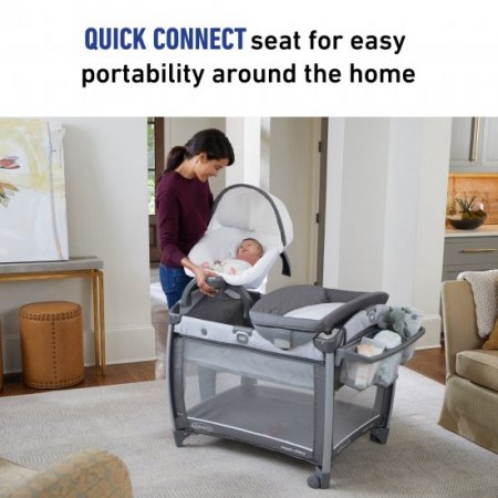 Graco Pack 'n Play Quick Connect Portable Seat DLX Playard, Ellison