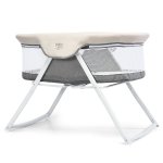 BabyJoy Foldaway Baby Bassinet Crib Newborn Rocking Sleeper Traveler Portable /Bag Gray