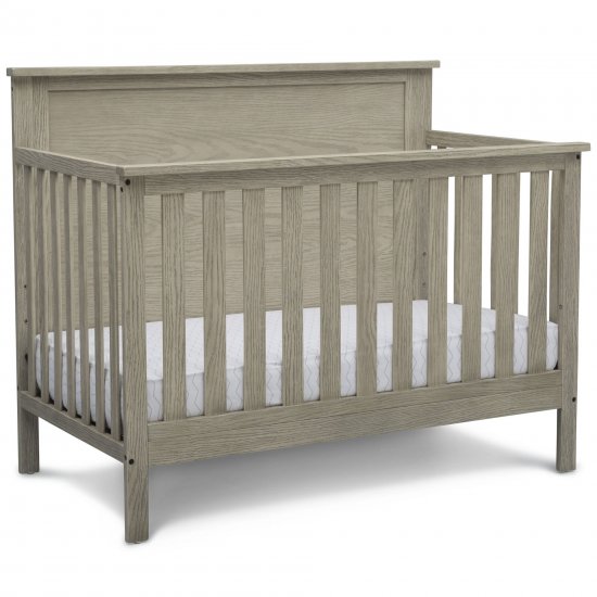 Delta Children Middleton 4-in-1 Convertible Baby Crib, Textured Limestone