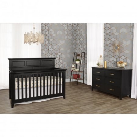 Slumber Baby Blue Ridge 4 in 1 Convertible Crib in Black