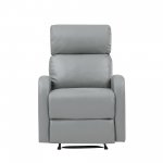 Suite Bebe Aubrey Fabric Recliner, Gray