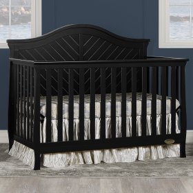 Dream On Me Kaylin 5-in-1 Convertible Crib, Black