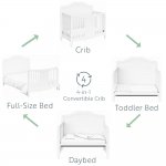 Storkcraft Princess 4 in 1 Convertible Baby Crib, White