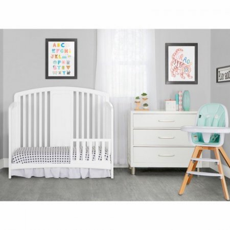 Slumber Baby Dakota 4 in 1 Convertible Crib, White