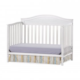 Child Craft 4-in-1 Convertible Baby Crib - White Wash - Sidney Collection