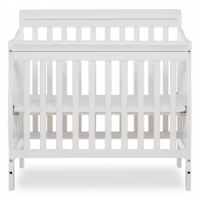 Dream On Me Aden 4-in-1 Convertible Mini Crib, White