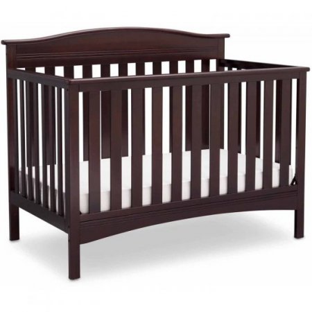 Delta Children Baker 4-in-1 Convertible Crib, Dark Chocolate