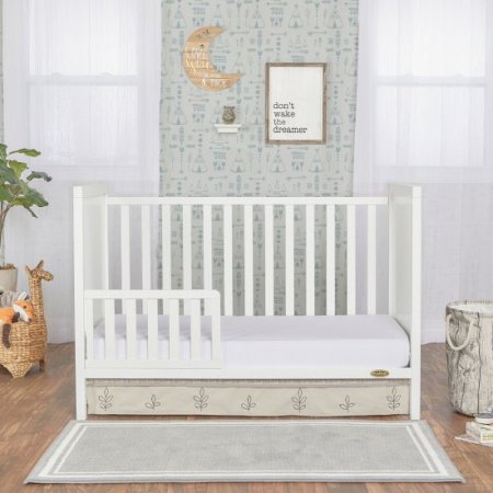 Dream On Me Springfield 3 in 1 Convertible Crib, White