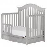 Dream On Me Charlotte 5-In-1 Convertible Crib, Silver Grey Pearl