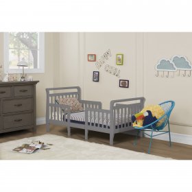 Dream On Me Emma 3 in 1 Convertible Toddler Bed In Storm Gray