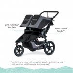 BOB Gear Revolution Flex 3.0 Duallie Jogging Stroller, Graphite Black