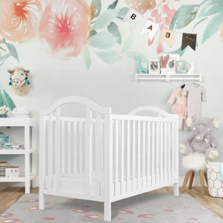 Slumber Baby Ariel Convertible Crib, White