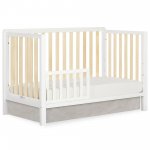 Dream On Me Ridgefield 5 In 1 Convertible Crib in White and Natural