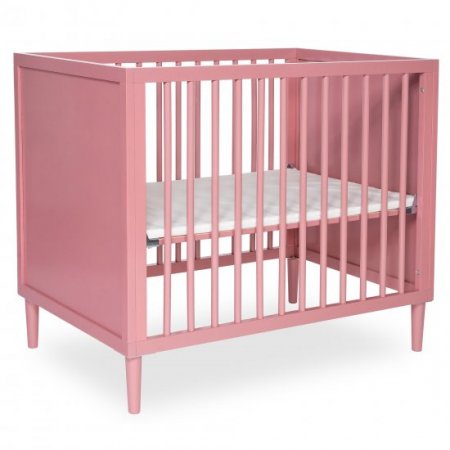 Dream On Me Lucas Mini Modern Crib With Rounded Spindles I Convertible Crib I Mid- Century Meets Modern I Portable Crib