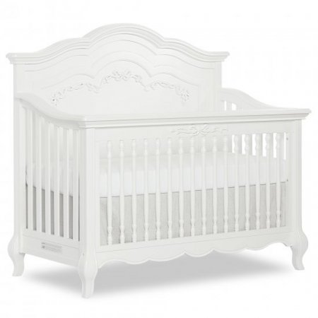 evolur Aurora 5 in 1 Convertible Crib Frost