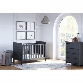 Storkcraft Nestling 3-in-1 Convertible Crib (Gray)