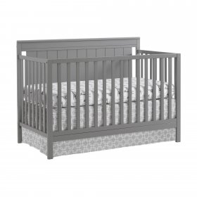 Oxford Baby Lazio 4-in-1 Convertible Crib, Dove Gray