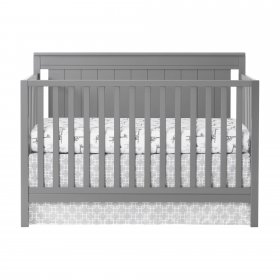 Oxford Baby Lazio 4-in-1 Convertible Crib, Dove Gray