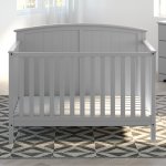 Storkcraft Steveston 4 in 1 Convertible Baby Crib, Pebble Gray