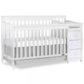 Dream On Me Brody 5 in 1 Convertible Crib, White