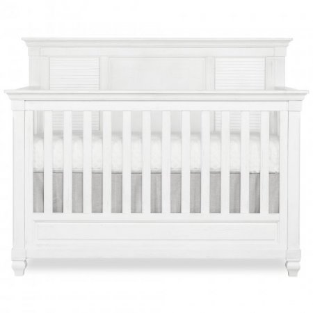 evolur Signature Cape May 5 In 1 Full Panel Convertible Crib, Weathered White