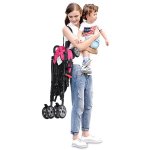 Costway Folding Lightweight Baby Toddler Umbrella Travel Stroller w/ Storage Basket