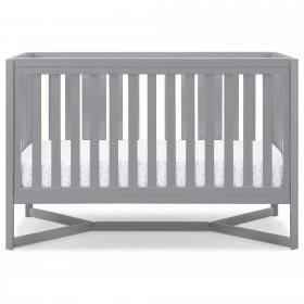 Delta Children Tribeca 4-in-1 Convertible Crib, Grey