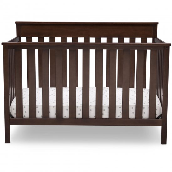 Delta Children Kingswood 4-in-1 Convertible Baby Crib, Walnut Espresso