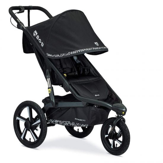 BOB Gear Alterrain Pro Jogging Stroller | One-Hand Quick Fold - Smoothshox + Airfilled Tires - Ultra Reflective Fabric, Lunar