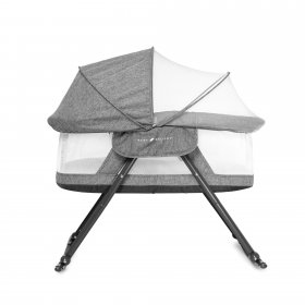 Baby Delight Go With Me Slumber, Deluxe Portable Rocking Bassinet, Charcoal Tweed Fashion, JPMA Certified