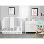 Slumber Baby Dakota 4 in 1 Convertible Crib, White