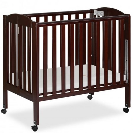 Dream On Me 3-in-1 Folding Portable Mini Crib, Espresso