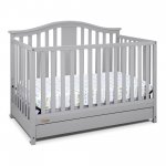 Graco Solano 4 in 1 Convertible Crib with Drawer Pebble Gray