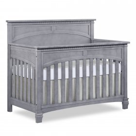 evolur Santa Fe 5-in-1 Convertible Crib, Storm Grey