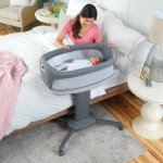 Chicco Close to You 3-in-1 Bedside Bassinet, Heather Grey (Grey)