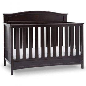 Delta Children Emery Deluxe 6-in-1 Convertible Crib, Dark Chocolate